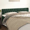 vidaXL - Hoofdborden - 2 - st - 90x7x78/88 - cm - fluweel - donkergroen