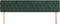 vidaXL - Hoofdborden - 2 - st - 90x7x78/88 - cm - fluweel - donkergroen