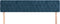 vidaXL - Hoofdborden - 2 - st - 90x7x78/88 - cm - fluweel - donkerblauw