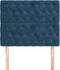 vidaXL - Hoofdborden - 2 - st - 90x7x78/88 - cm - fluweel - donkerblauw