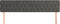 vidaXL - Hoofdborden - 2 - st - 90x7x78/88 - cm - fluweel - donkergrijs