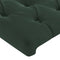 vidaXL - Hoofdborden - 2 - st - 90x7x78/88 - cm - fluweel - donkergroen