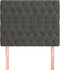 vidaXL - Hoofdborden - 2 - st - 90x7x78/88 - cm - fluweel - donkergrijs