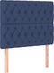 vidaXL - Hoofdborden - 2 - st - 90x7x78/88 - cm - stof - blauw
