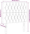 vidaXL - Hoofdborden - 2 - st - 90x7x78/88 - cm - stof - donkerbruin