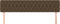 vidaXL - Hoofdborden - 2 - st - 90x7x78/88 - cm - stof - donkerbruin