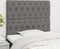 vidaXL - Hoofdborden - 2 - st - 90x7x78/88 - cm - stof - donkergrijs