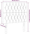 vidaXL - Hoofdborden - 2 - st - 90x7x78/88 - cm - stof - donkergrijs