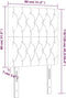 vidaXL - Hoofdborden - 2 - st - 90x7x78/88 - cm - stof - donkergrijs