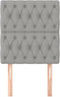 vidaXL - Hoofdborden - 2 - st - 90x7x78/88 - cm - stof - donkergrijs