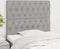 vidaXL - Hoofdborden - 2 - st - 90x7x78/88 - cm - stof - lichtgrijs