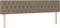 vidaXL - Hoofdborden - 2 - st - 90x7x78/88 - cm - stof - taupe
