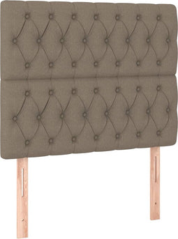 vidaXL - Hoofdborden - 2 - st - 90x7x78/88 - cm - stof - taupe