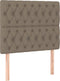 vidaXL - Hoofdborden - 2 - st - 90x7x78/88 - cm - stof - taupe