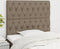 vidaXL - Hoofdborden - 2 - st - 90x7x78/88 - cm - stof - taupe
