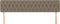 vidaXL - Hoofdborden - 2 - st - 90x7x78/88 - cm - stof - taupe