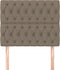 vidaXL - Hoofdborden - 2 - st - 90x7x78/88 - cm - stof - taupe
