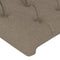 vidaXL - Hoofdborden - 2 - st - 90x7x78/88 - cm - stof - taupe