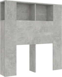 vidaXL - Hoofdbordkast - 100x18,5x104,5 - cm - betongrijs