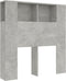 vidaXL - Hoofdbordkast - 100x18,5x104,5 - cm - betongrijs