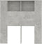 vidaXL - Hoofdbordkast - 100x18,5x104,5 - cm - betongrijs