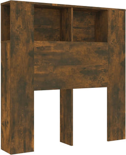 vidaXL - Hoofdbordkast - 100x18,5x104,5 - cm - gerookt - eikenkleurig