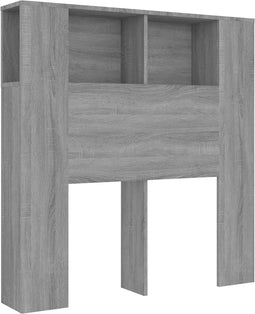 vidaXL - Hoofdbordkast - 100x18,5x104,5 - cm - grijs - sonoma - eikenkleurig
