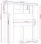 vidaXL - Hoofdbordkast - 100x18,5x104,5 - cm - grijs - sonoma - eikenkleurig
