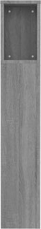 vidaXL - Hoofdbordkast - 100x18,5x104,5 - cm - grijs - sonoma - eikenkleurig