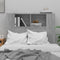 vidaXL - Hoofdbordkast - 100x18,5x104,5 - cm - grijs - sonoma - eikenkleurig