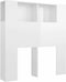 vidaXL - Hoofdbordkast - 100x18,5x104,5 - cm - hoogglans - wit