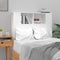 vidaXL - Hoofdbordkast - 100x18,5x104,5 - cm - hoogglans - wit