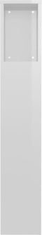vidaXL - Hoofdbordkast - 100x18,5x104,5 - cm - hoogglans - wit