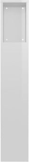vidaXL - Hoofdbordkast - 100x18,5x104,5 - cm - hoogglans - wit