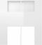vidaXL - Hoofdbordkast - 100x18,5x104,5 - cm - hoogglans - wit