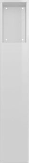 vidaXL - Hoofdbordkast - 100x18,5x104,5 - cm - hoogglans - wit