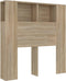 vidaXL - Hoofdbordkast - 100x18,5x104,5 - cm - sonoma - eikenkleurig