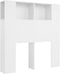 vidaXL - Hoofdbordkast - 100x18,5x104,5 - cm - wit