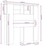 vidaXL - Hoofdbordkast - 100x18,5x104,5 - cm - wit