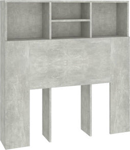 vidaXL - Hoofdbordkast - 100x19x103,5 - cm - betongrijs