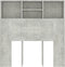 vidaXL - Hoofdbordkast - 100x19x103,5 - cm - betongrijs