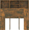vidaXL - Hoofdbordkast - 100x19x103,5 - cm - gerookt - eikenkleurig