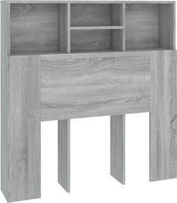 vidaXL - Hoofdbordkast - 100x19x103,5 - cm - grijs - sonoma - eikenkleurig