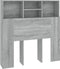vidaXL - Hoofdbordkast - 100x19x103,5 - cm - grijs - sonoma - eikenkleurig