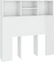 vidaXL - Hoofdbordkast - 100x19x103,5 - cm - hoogglans - wit