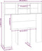 vidaXL - Hoofdbordkast - 100x19x103,5 - cm - hoogglans - wit