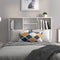 vidaXL - Hoofdbordkast - 100x19x103,5 - cm - hoogglans - wit