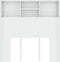 vidaXL - Hoofdbordkast - 100x19x103,5 - cm - hoogglans - wit