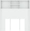vidaXL - Hoofdbordkast - 100x19x103,5 - cm - hoogglans - wit