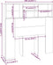 vidaXL - Hoofdbordkast - 100x19x103,5 - cm - sonoma - eikenkleurig